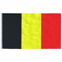 vidaXL Flagge Belgiens mit Mast 5,55 m Aluminium