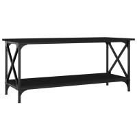 vidaXL Couchtisch Schwarz 100x45x45 cm Holzwerkstoff und...