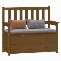 vidaXL Sitzbank Honigbraun 112,5x51,5x96,5 cm Massivholz Kiefer