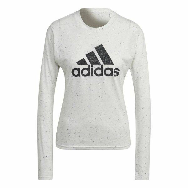 Langarm Damen T-Shirt Adidas Future Icons Winners 3 Wei&szlig;