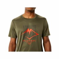 Herren Kurzarm-T-Shirt Asics FUJITRAIL gr&uuml;n