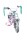 AMIGO Dots 12 Zoll 19 cm Mädchen Rücktrittbremse Rosa