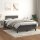 vidaXL Boxspringbett mit Matratze Dunkelgrau 120x200 cm Samt