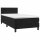 vidaXL Boxspringbett mit Matratze Schwarz 80x200 cm Samt