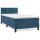 WOWONA Boxspringbett mit Matratze Dunkelblau 80x200 cm Samt