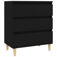 vidaXL Sideboard Schwarz 60x35x70 cm Holzwerkstoff