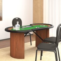vidaXL Pokertisch Klappbar 10 Spieler mit Chipablage...