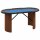 vidaXL Pokertisch 10 Spieler Blau 160x80x75 cm