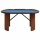 vidaXL Pokertisch 10 Spieler Blau 160x80x75 cm