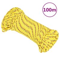 vidaXL Bootsseil Gelb 3 mm 100 m Polypropylen