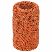 vidaXL Bootsseil Orange 2 mm 100 m Polypropylen