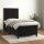 vidaXL Boxspringbett mit Matratze Schwarz 90x190 cm Samt