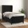 WOWONA Boxspringbett mit Matratze Schwarz 90x200 cm Samt