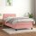 vidaXL Boxspringbett mit Matratze Rosa 80x200 cm Samt