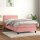 vidaXL Boxspringbett mit Matratze Rosa 80x200 cm Samt