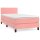 vidaXL Boxspringbett mit Matratze Rosa 80x200 cm Samt