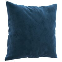 WOWONA Zierkissen 2 Stk. Blau 40x40 cm Samt