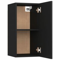 vidaXL 7-tlg. TV-Schrank-Set Schwarz Holzwerkstoff