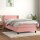 vidaXL Boxspringbett mit Matratze Rosa 100x200 cm Samt