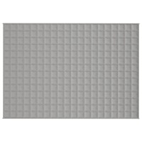 vidaXL Gewichtsdecke Grau 137x200 cm 10 kg Stoff