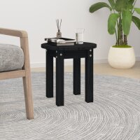 vidaXL Couchtisch Schwarz Ø 35x35 cm Massivholz...