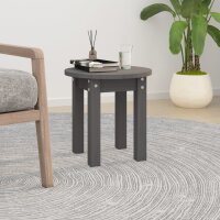 vidaXL Couchtisch Grau Ø 35x35 cm Massivholz Kiefer