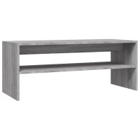 vidaXL Couchtisch Grau Sonoma 100x40x40 cm Holzwerkstoff