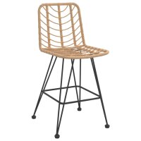 vidaXL Barhocker 2 Stk. 45x56x103,5 cm PE-Rattan und Stahl