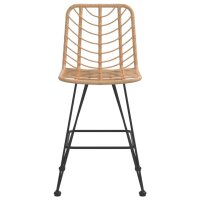 vidaXL Barhocker 2 Stk. 45x56x103,5 cm PE-Rattan und Stahl