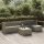 vidaXL 6-tlg. Garten-Lounge-Set mit Kissen Grau Poly Rattan