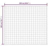 vidaXL Gewichtsdecke Grau 200x220 cm 9 kg Stoff