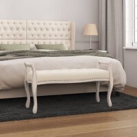 vidaXL Sitzbank Beige 110x45x60 cm Leinen