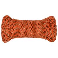 vidaXL Bootsseil Orange 3 mm 100 m Polypropylen