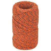 vidaXL Bootsseil Orange 2 mm 250 m Polypropylen