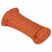 vidaXL Bootsseil Orange 3 mm 25 m Polypropylen