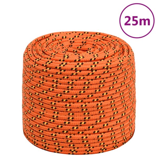 vidaXL Bootsseil Orange 6 mm 25 m Polypropylen