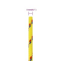 vidaXL Bootsseil Gelb 3 mm 50 m Polypropylen