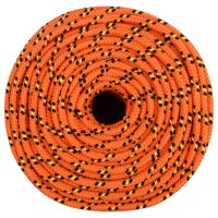 vidaXL Bootsseil Orange 6 mm 100 m Polypropylen