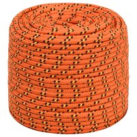 vidaXL Bootsseil Orange 6 mm 50 m Polypropylen