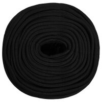 vidaXL Arbeitsseil Schwarz 6 mm 50 m Polyester