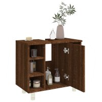 vidaXL Badschrank Braun Eichen-Optik 60x32x53,5 cm Holzwerkstoff