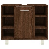 vidaXL Badschrank Braun Eichen-Optik 60x32x53,5 cm Holzwerkstoff