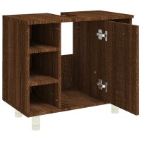 vidaXL Badschrank Braun Eichen-Optik 60x32x53,5 cm Holzwerkstoff