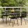 vidaXL 5-tlg. Garten-Essgruppe Schwarz Poly Rattan