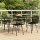 vidaXL 5-tlg. Garten-Essgruppe Schwarz Poly Rattan