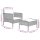 vidaXL 2-tlg. Garten-Lounge-Set mit Kissen Braun Poly Rattan