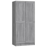 vidaXL Kleiderschrank Grau Sonoma 82,5x51,5x180 cm Holzwerkstoff