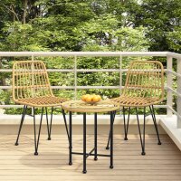 vidaXL Gartenst&uuml;hle 2 Stk. 48x62x84 cm PE-Rattan