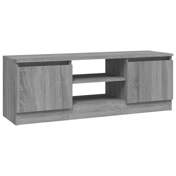 vidaXL TV-Schrank mit T&uuml;r Grau Sonoma 102x30x36 cm