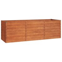 vidaXL Hochbeet Rostig 240x80x77 cm Cortenstahl